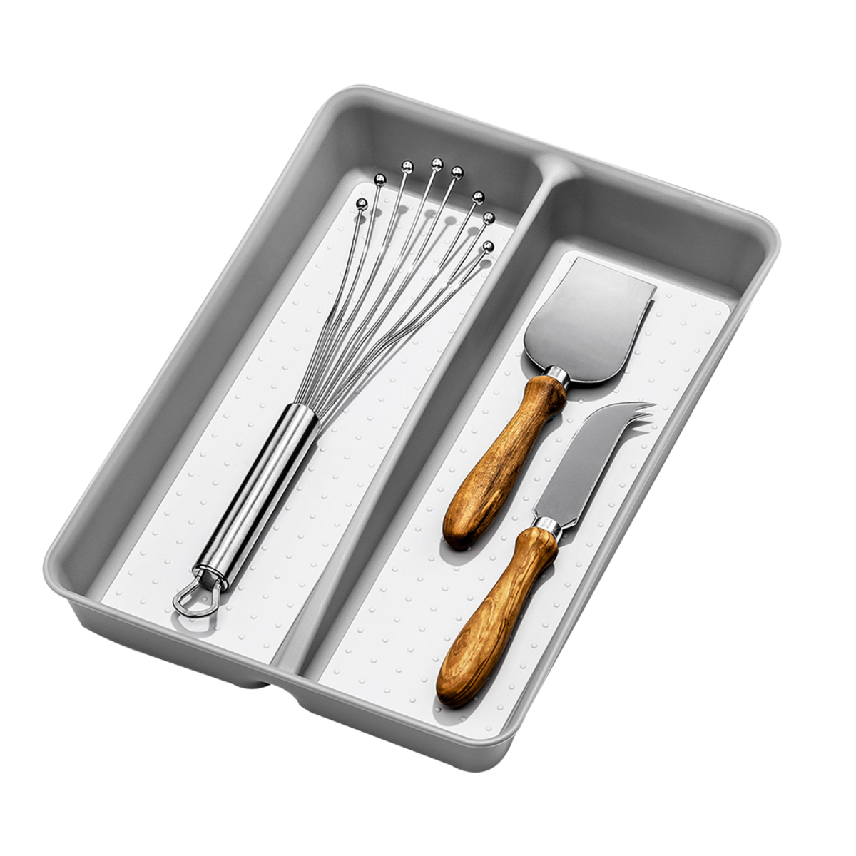 Mini Utensil Tray 32.2 X 22.9 X 4.7cm, Colour: Soft Grey