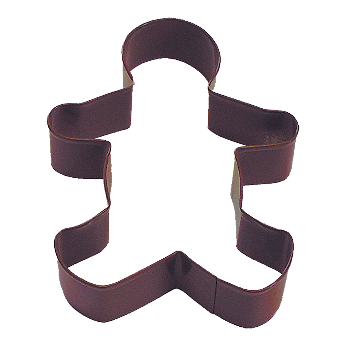 Gingerbread Man Cookie Cutter 12.75cm - Brown, Colour: Brown