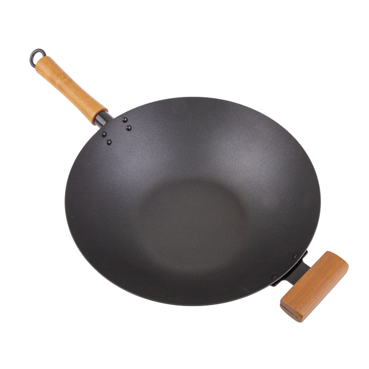 Non-Stick Excalibur Stir Fry Pan/Wok With Wood Handles - 36Cm Dia.