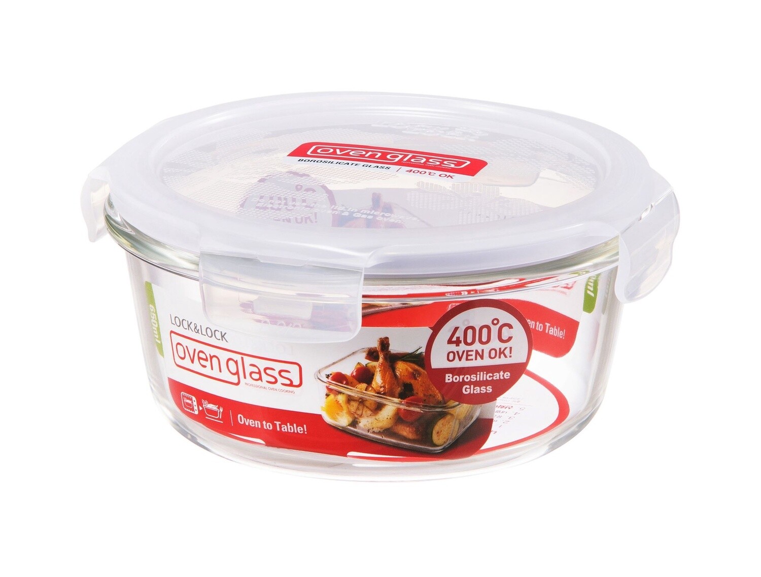 Boroseal Heat Resistant Glass Round - 650ml