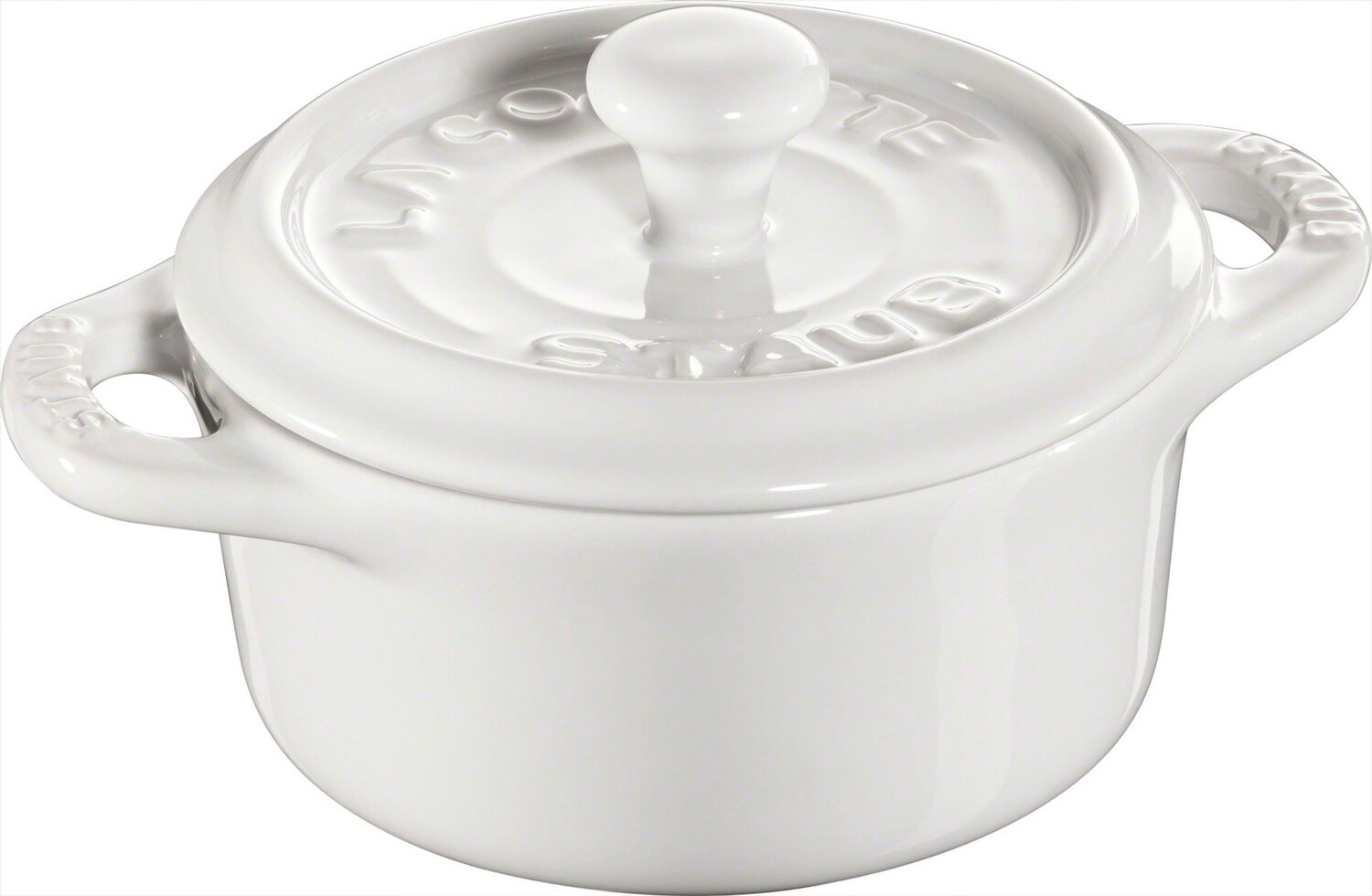 Ceramic Round Mini Cocotte White - 10cm