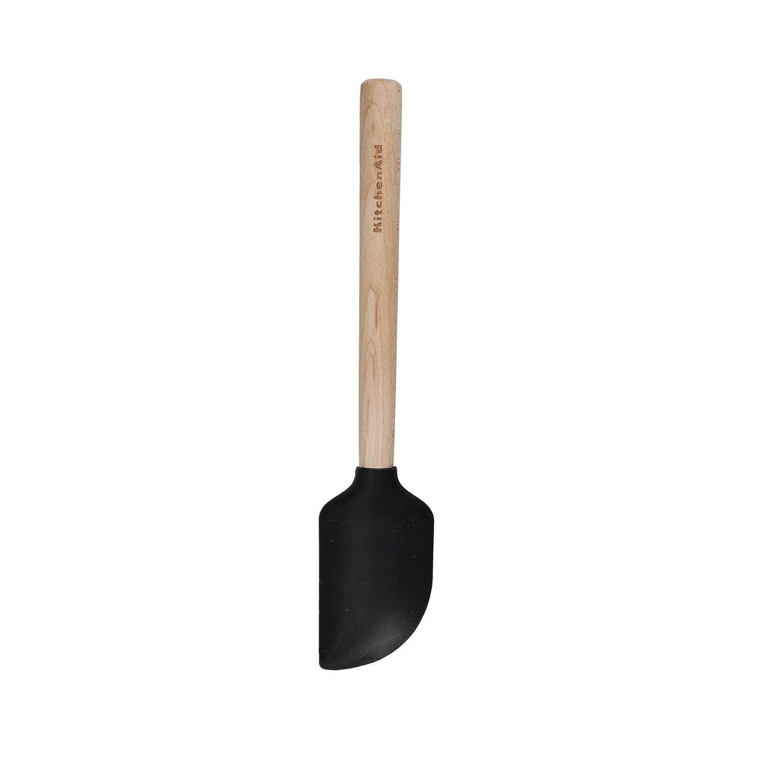 Maple Handle Silicone Mini Scraper Spatula