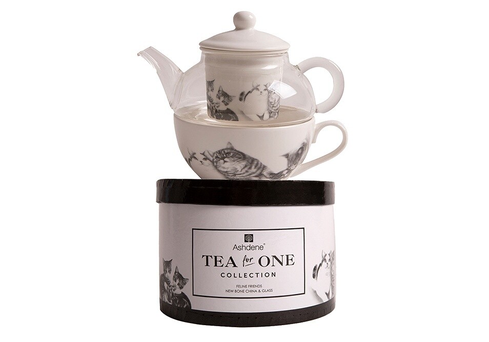 Feline Friends Tea For One