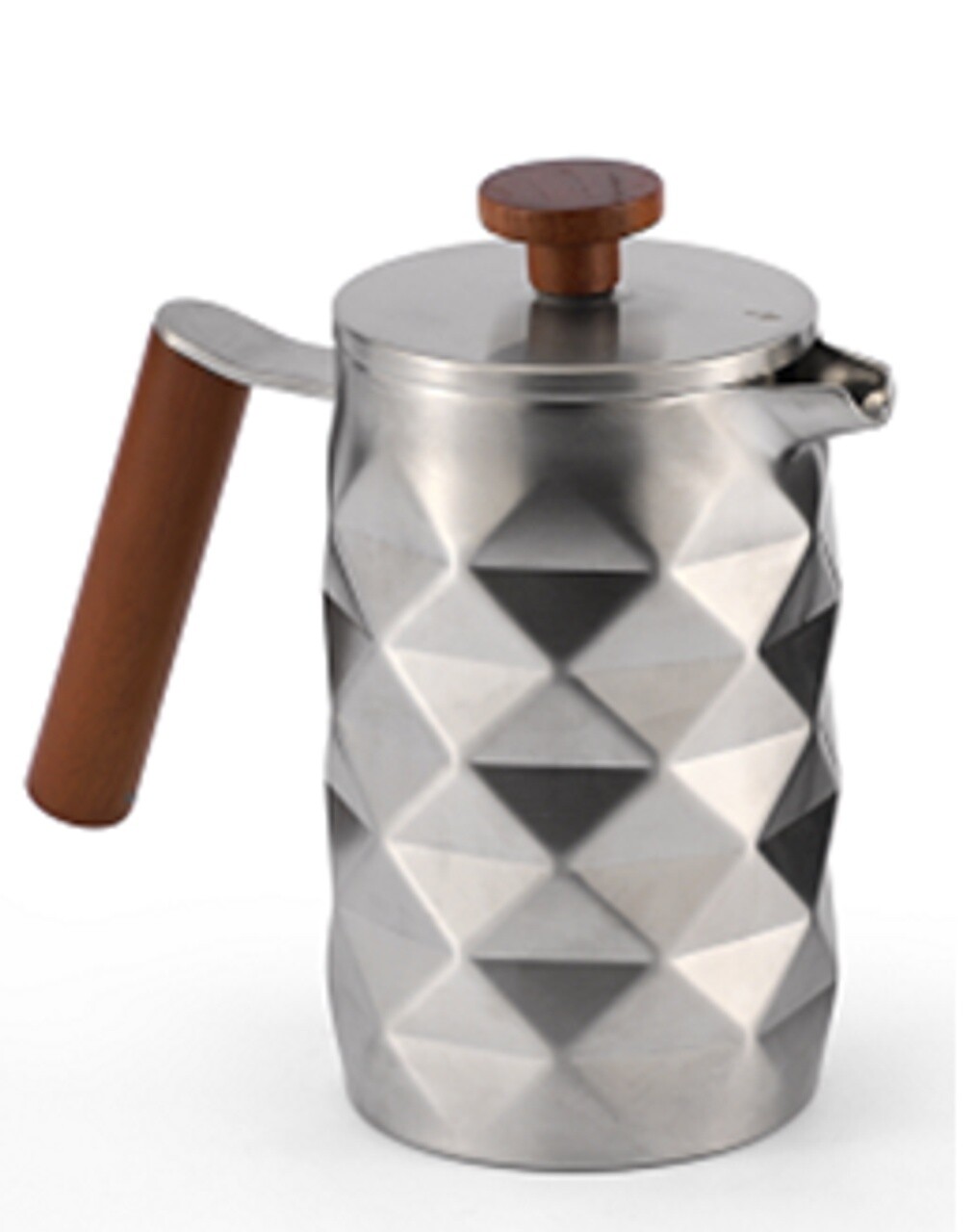 Diamond French Press Matt Silver 600Ml