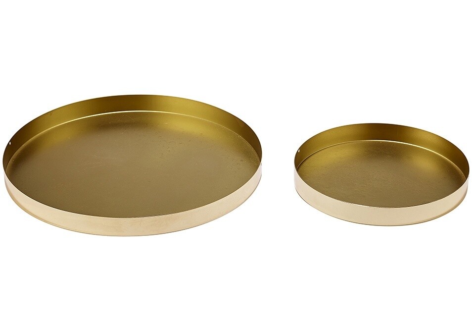 Aurora Gold 2pk Serving Tray