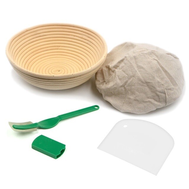 Round 23cm Bread Banneton Set, Size: 23cm