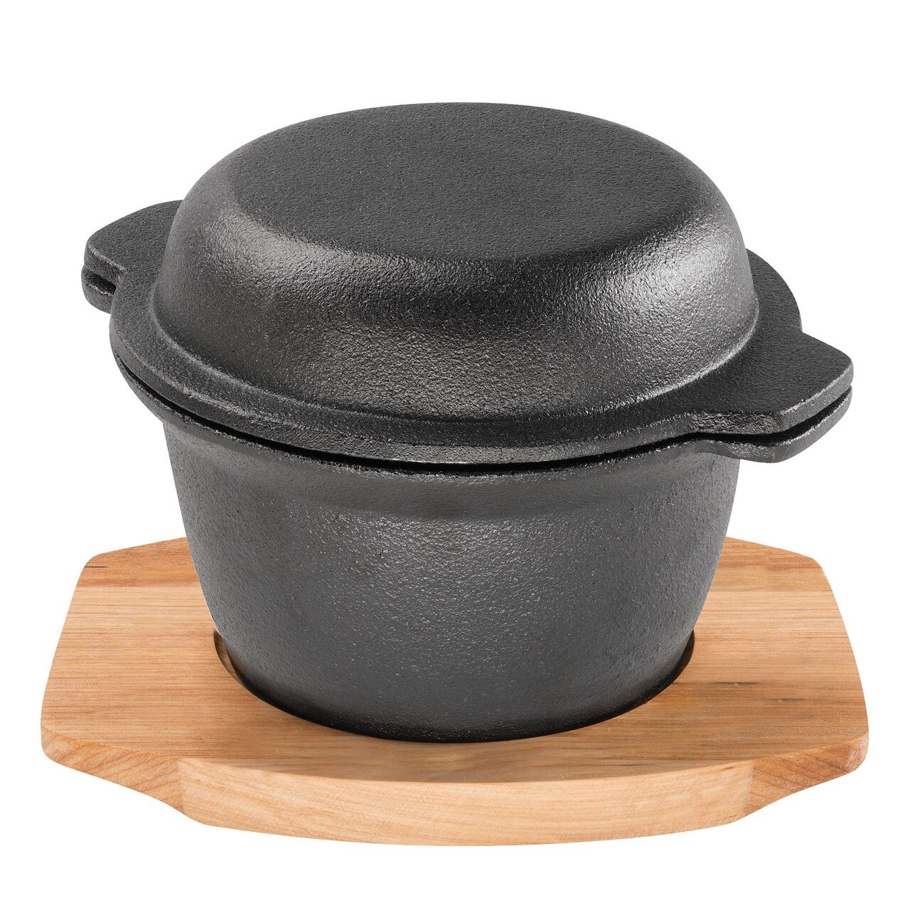 Pyrocast Garlic Pot With Maple Tray