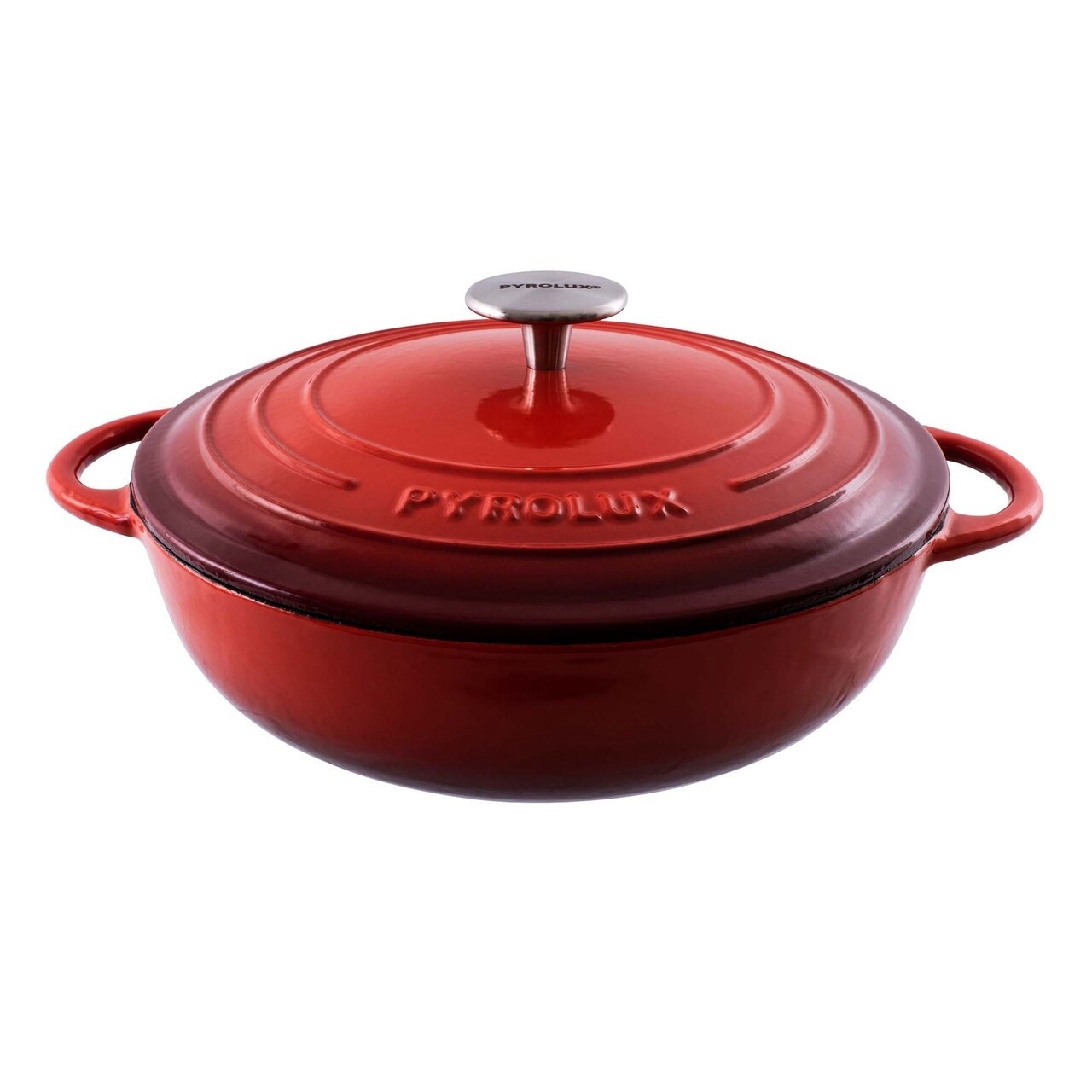 Pyrochef Round Chef Pan 28cm / 4L - Chilli Red
