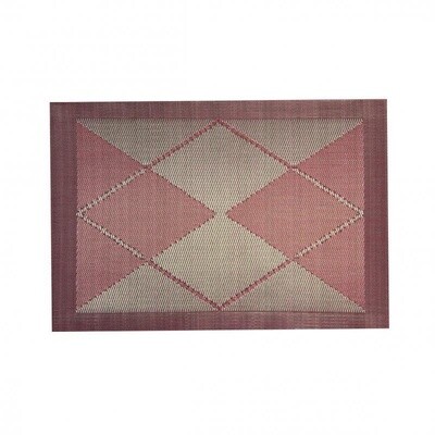 Argyle Placemat 12 pc Pack 30x45cm Red