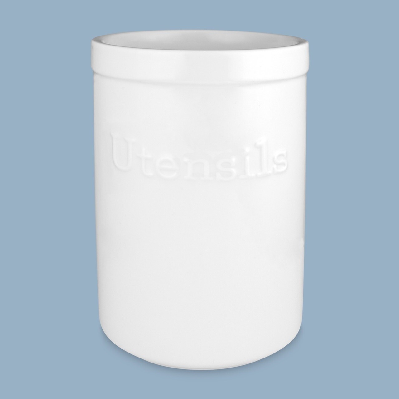 Utensil Pot 17 X 12Cm - New Bone