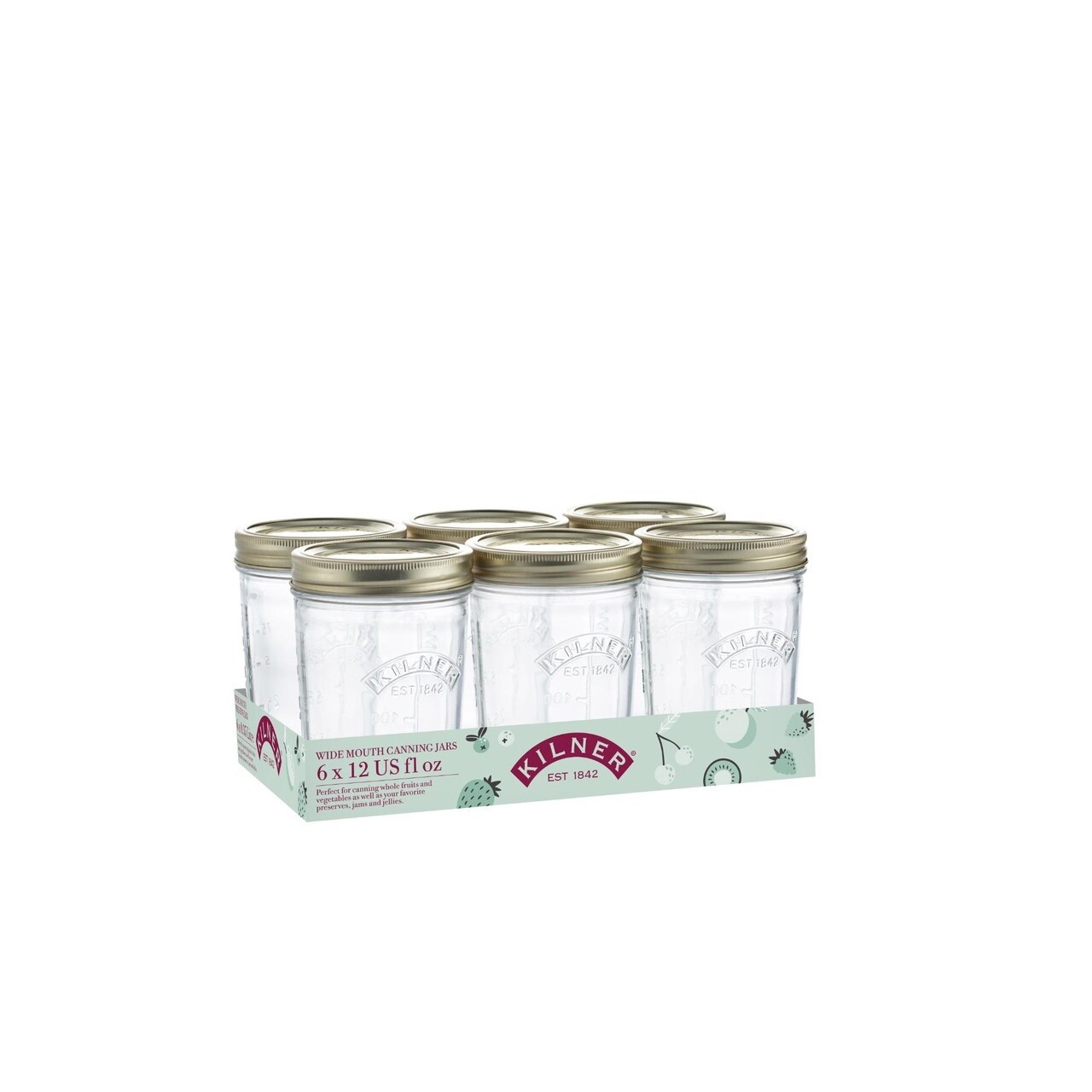 Wide Mouth Preserve Set Of 6 350ml