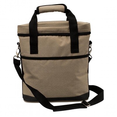 Deluxe 3 Bottle Carrier - Sand
