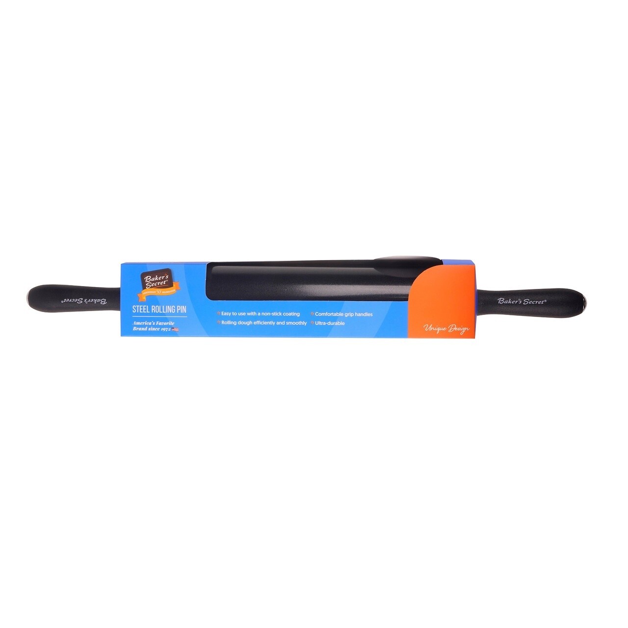 Steel Rolling Pin, 49cm