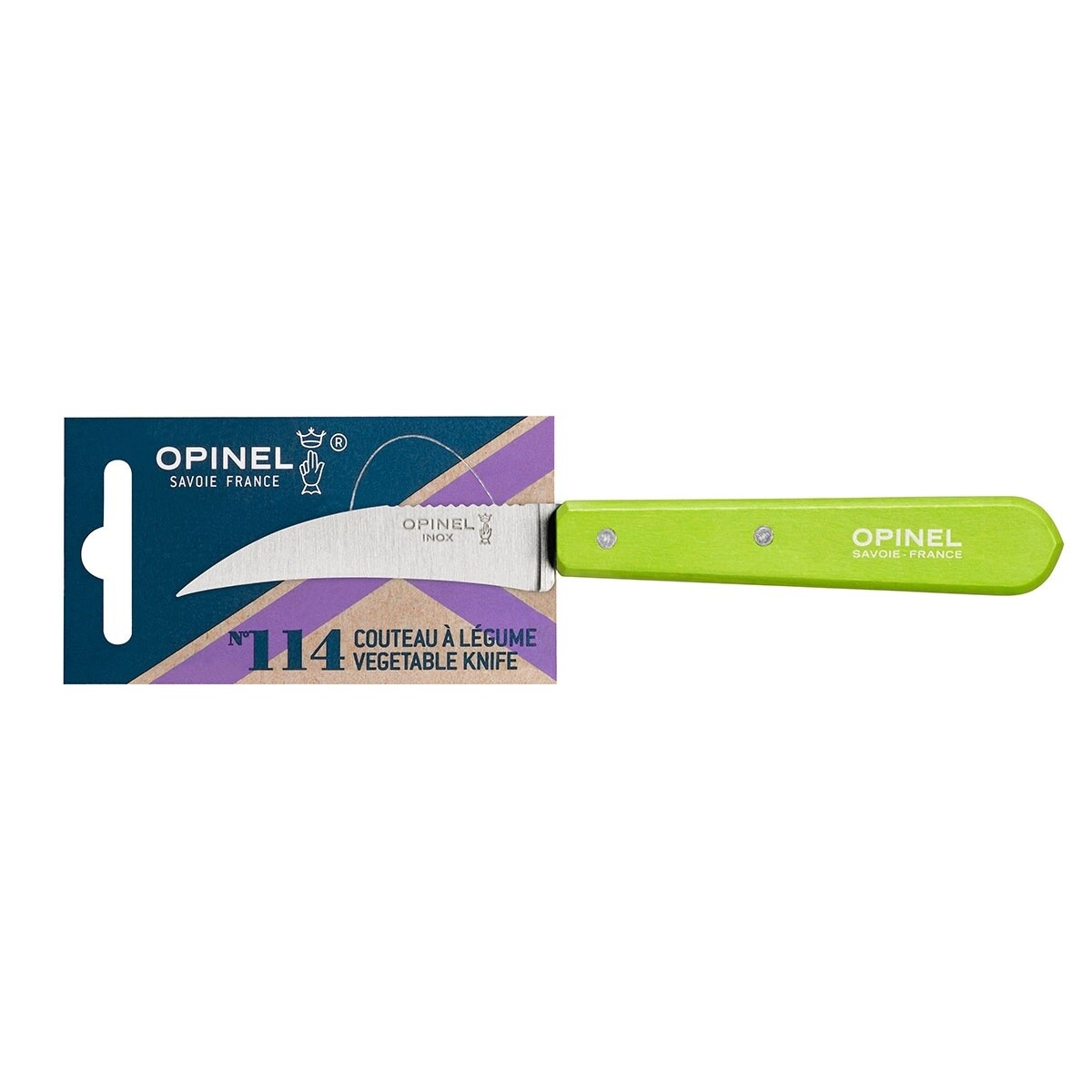 Les Essentiels Vegetable Knife #114 Stainless Steel Apple Green