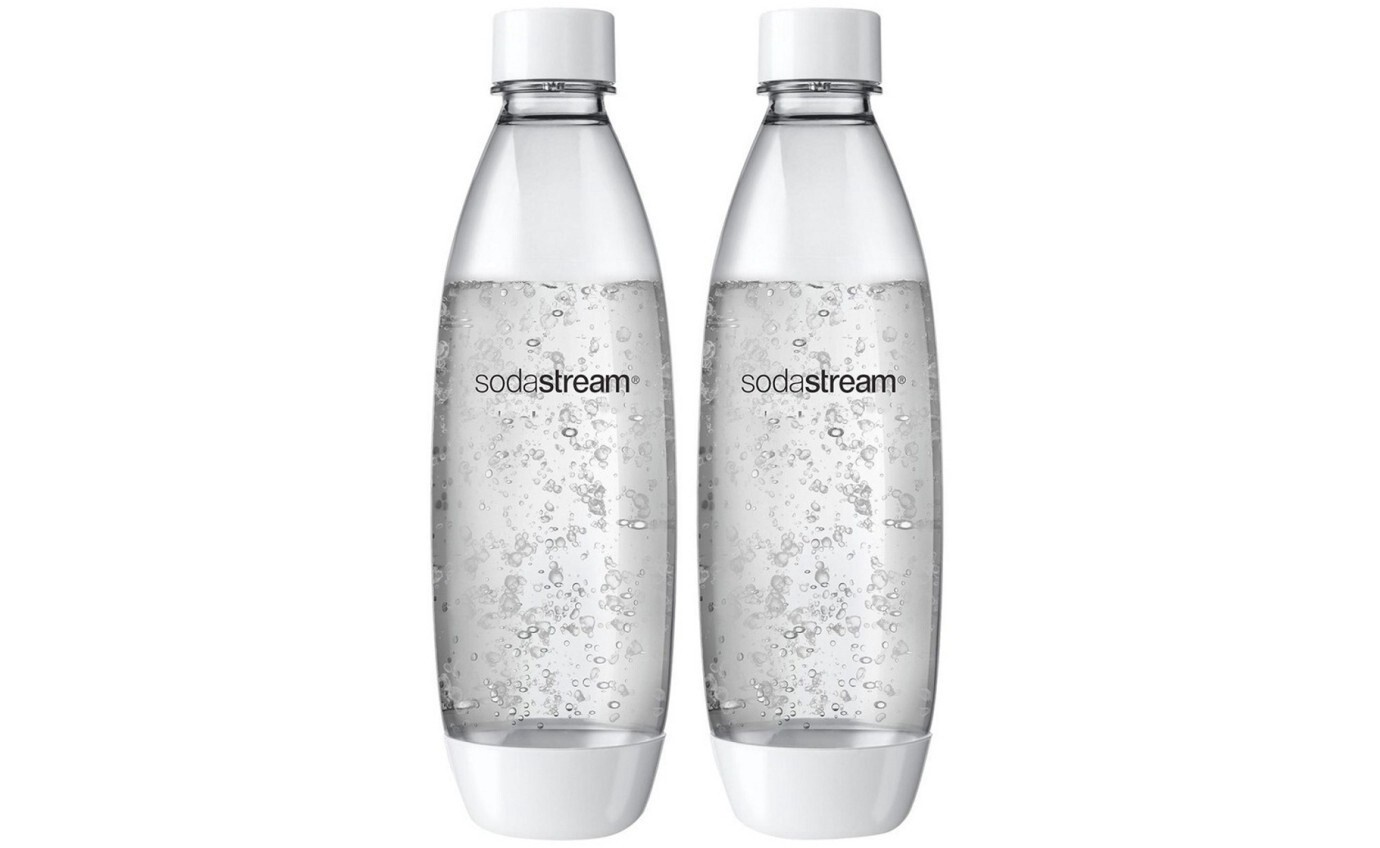Carbonating Bottle 1L Twin Pack White Fuse