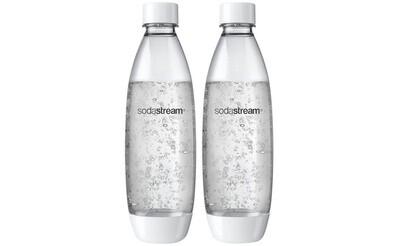 Carbonating Bottle 1L Twin Pack White Fuse