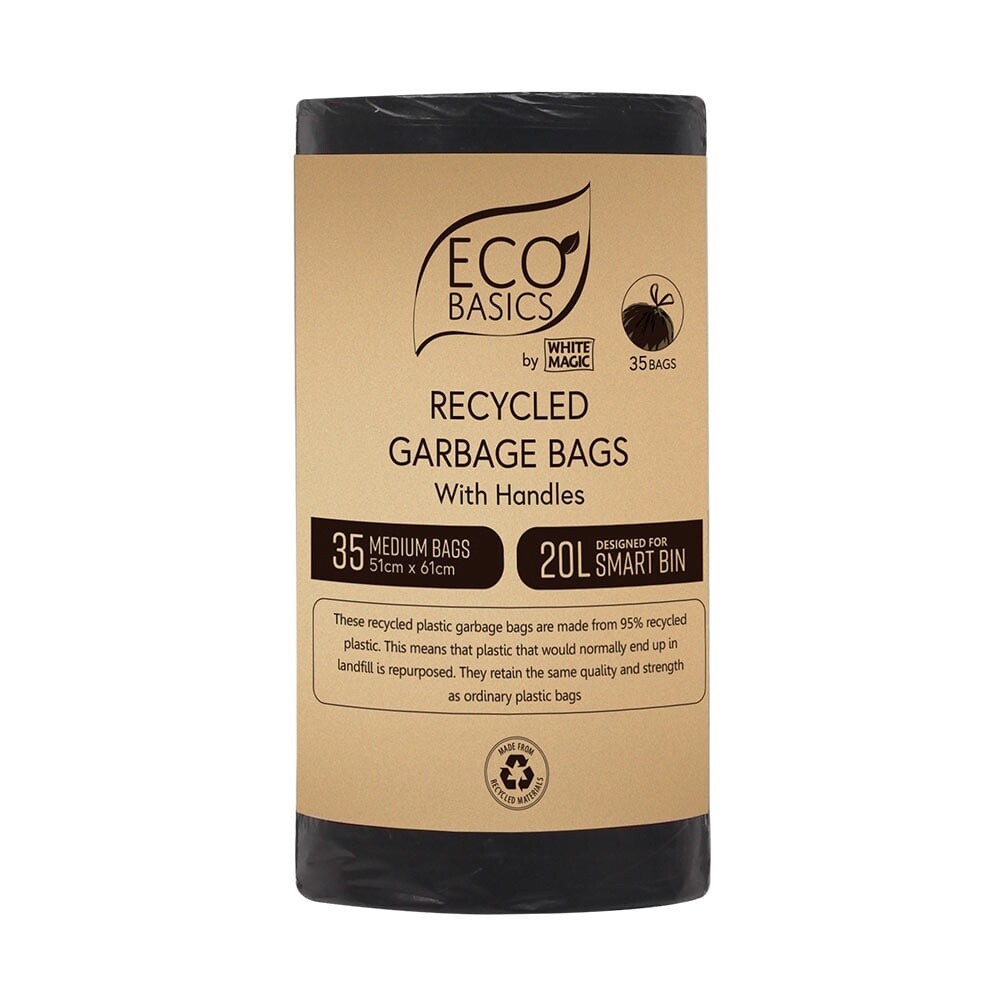 Recycled Garbage Bin Bags 20L - 35Bags/Roll
