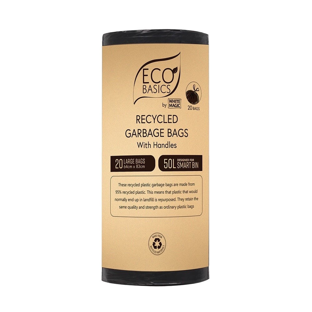 Recycled Garbage Bin Bags 50L - 20Bags/Roll