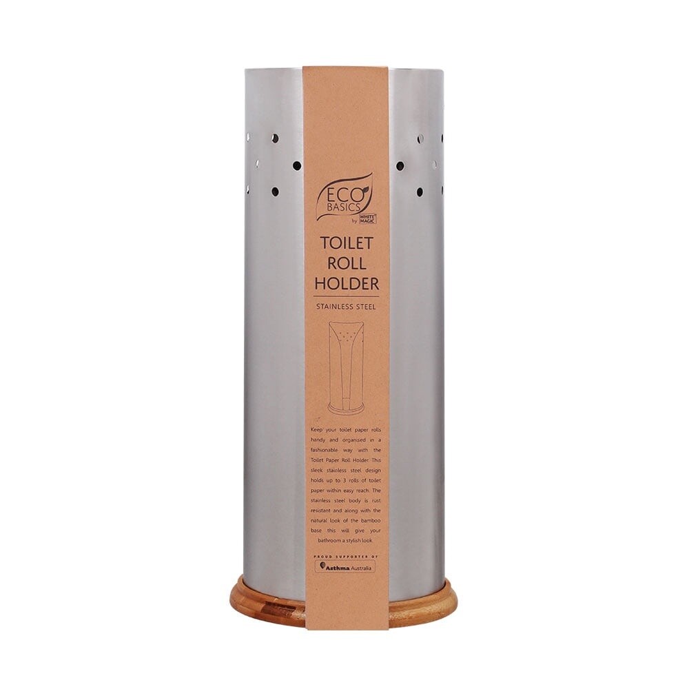 Eco Basics Toilet Roll Holder - Stainless Steel