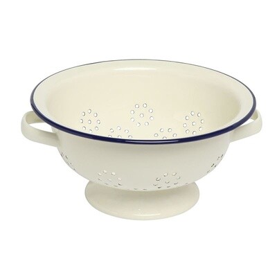 Enamel Colander Blue