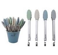 Classic 10Tongs 4 Assorted Colours - Green/Cream/Pale Blue/Grey28X3X4cm