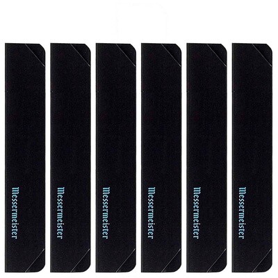 Black 6 Piece Steak Knife Edge Guard Set