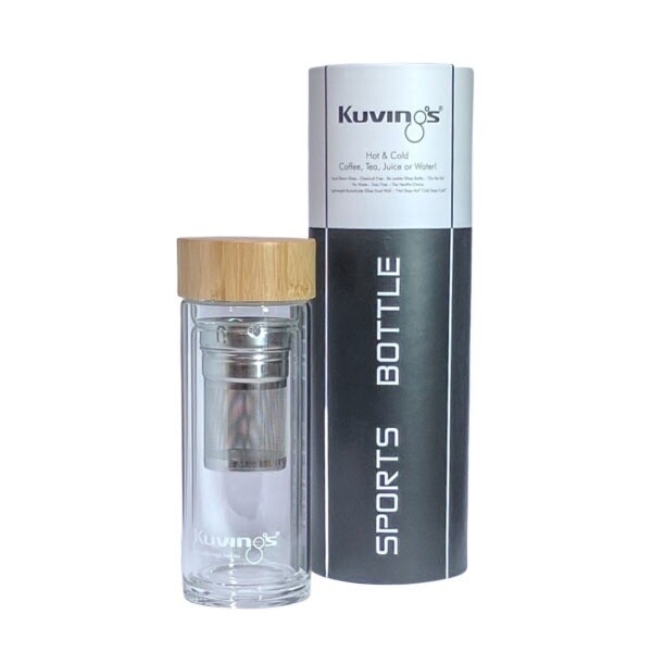 Bamboo Lid Tea Bottle 320ml