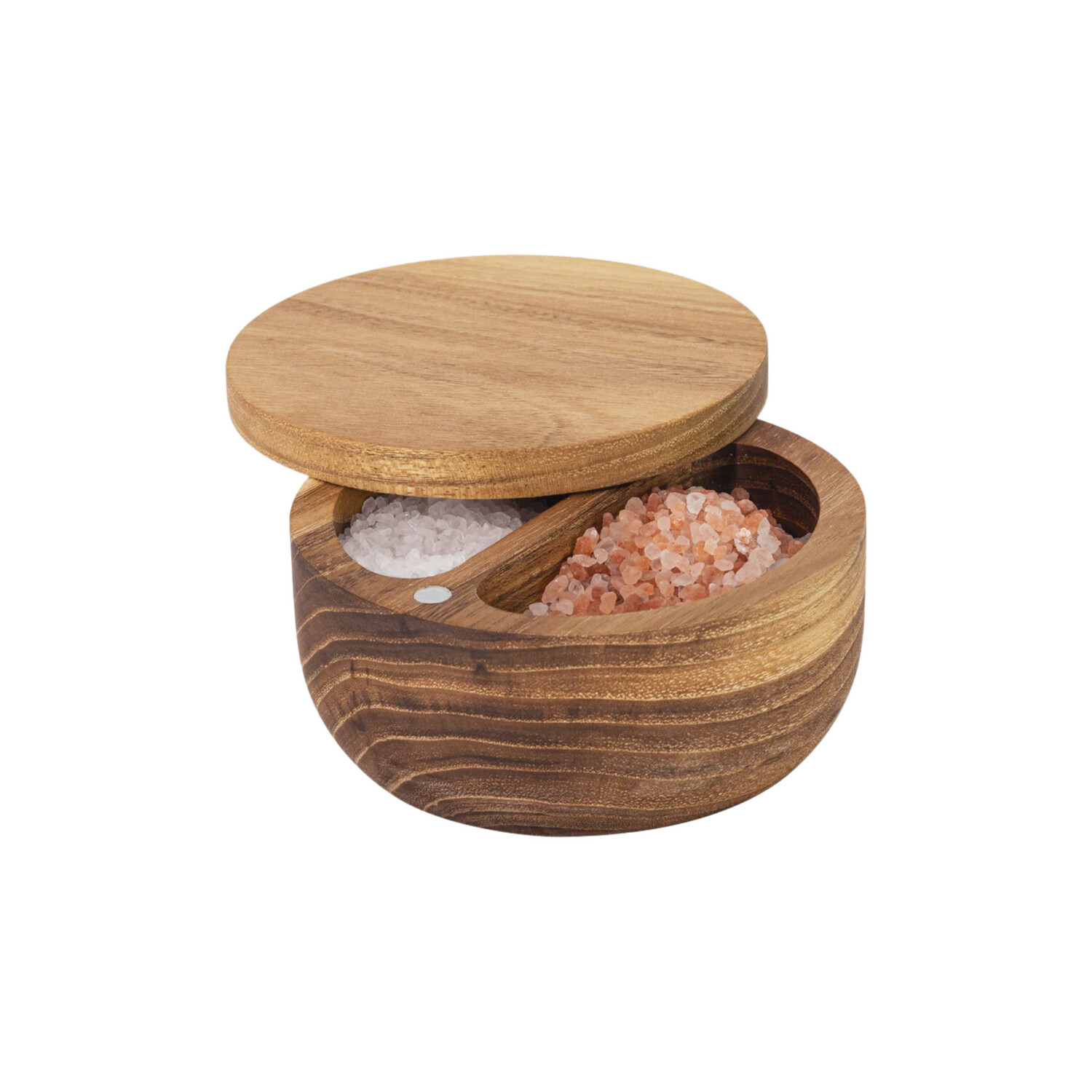 Icon Chef Salt Pig DUO with dia 12.5cm - Acacia Wood