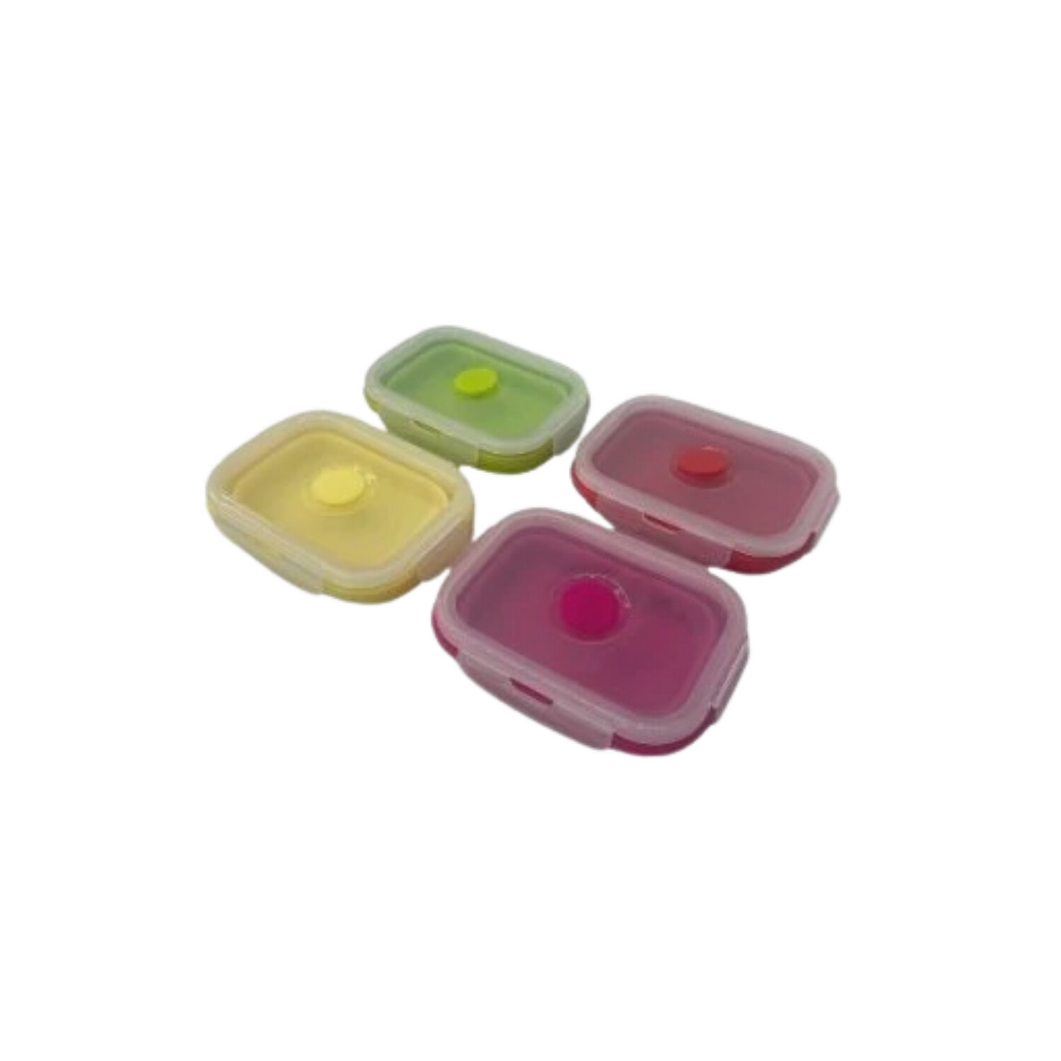 Kuvings Pack &amp; StackCollapsible Food Containers Small 350Ml Rectangular Set Of 4