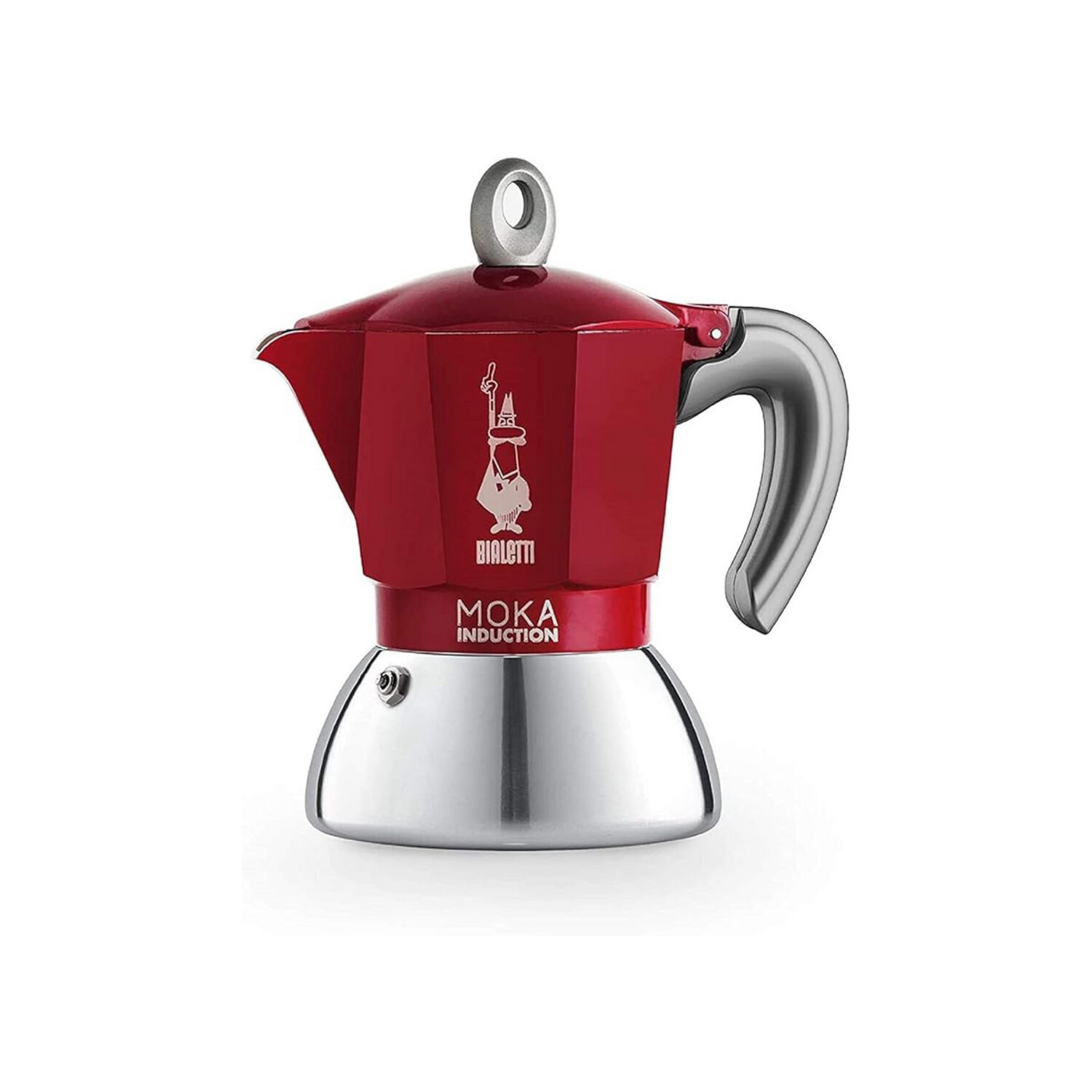 Moka Induction Red 4 Cup