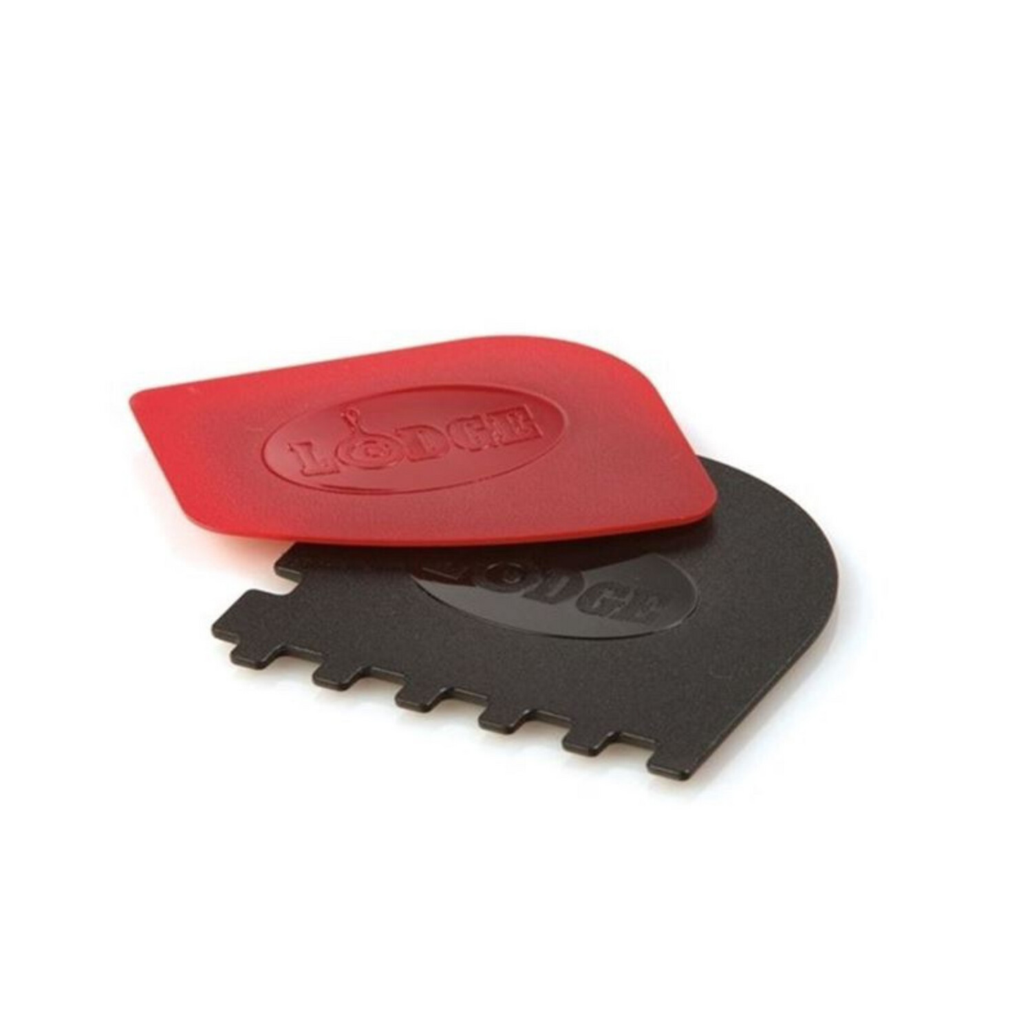 Set Of 2 Scrapers Red Pan &amp; Black Grill Pan