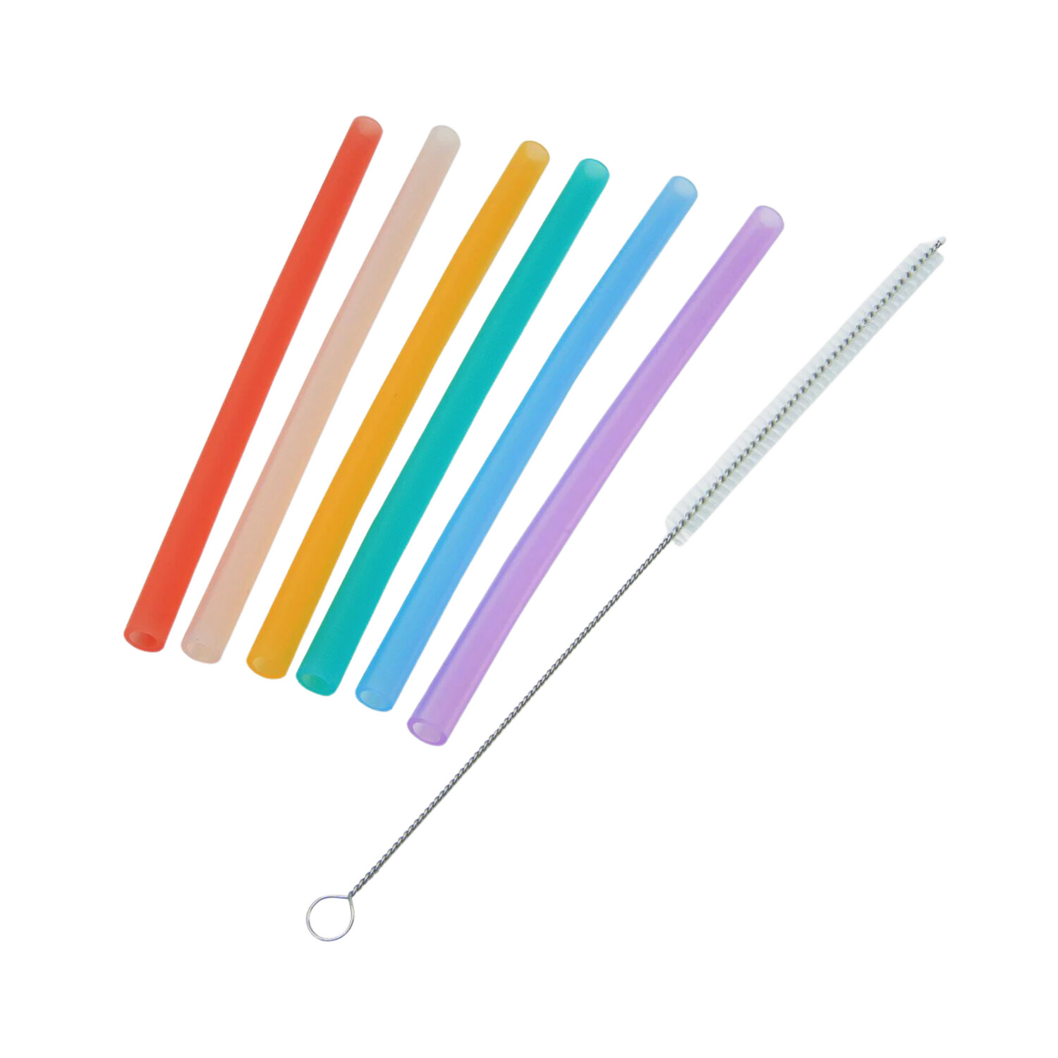 Silicone Straws &amp; Brush Set