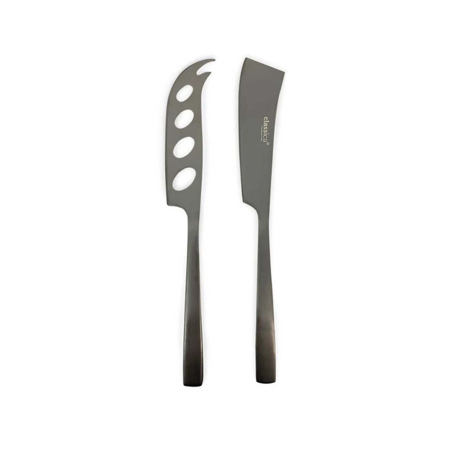 St Clare Nordic 2 Piece Cheese Set Black Matte Finish - Stainless Steel