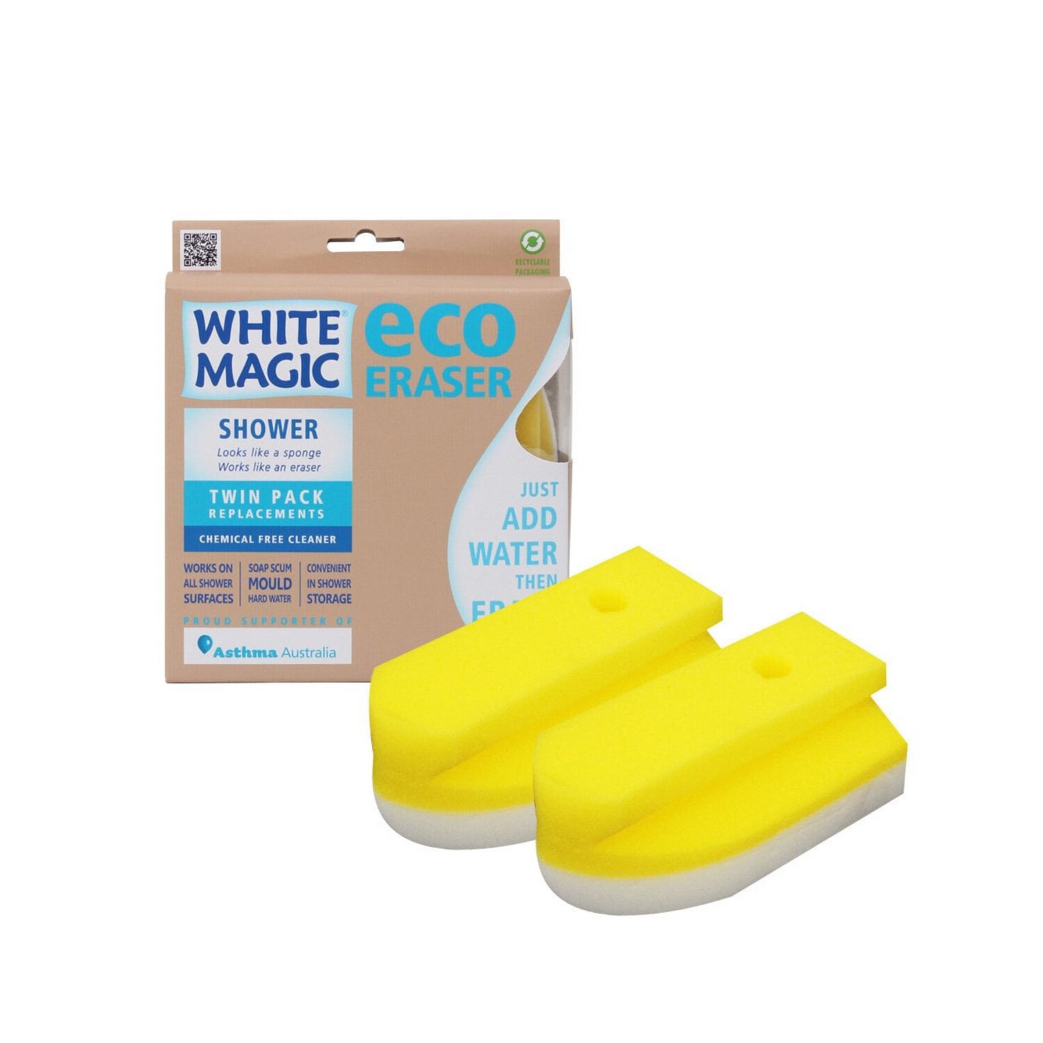 White Magic Shower Eraser Sponge Refill