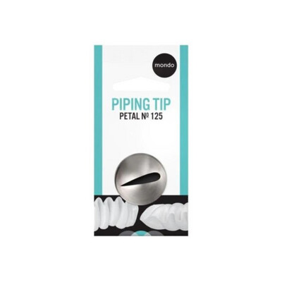 #125 Stainless Steel Lg Petal Piping Tip
