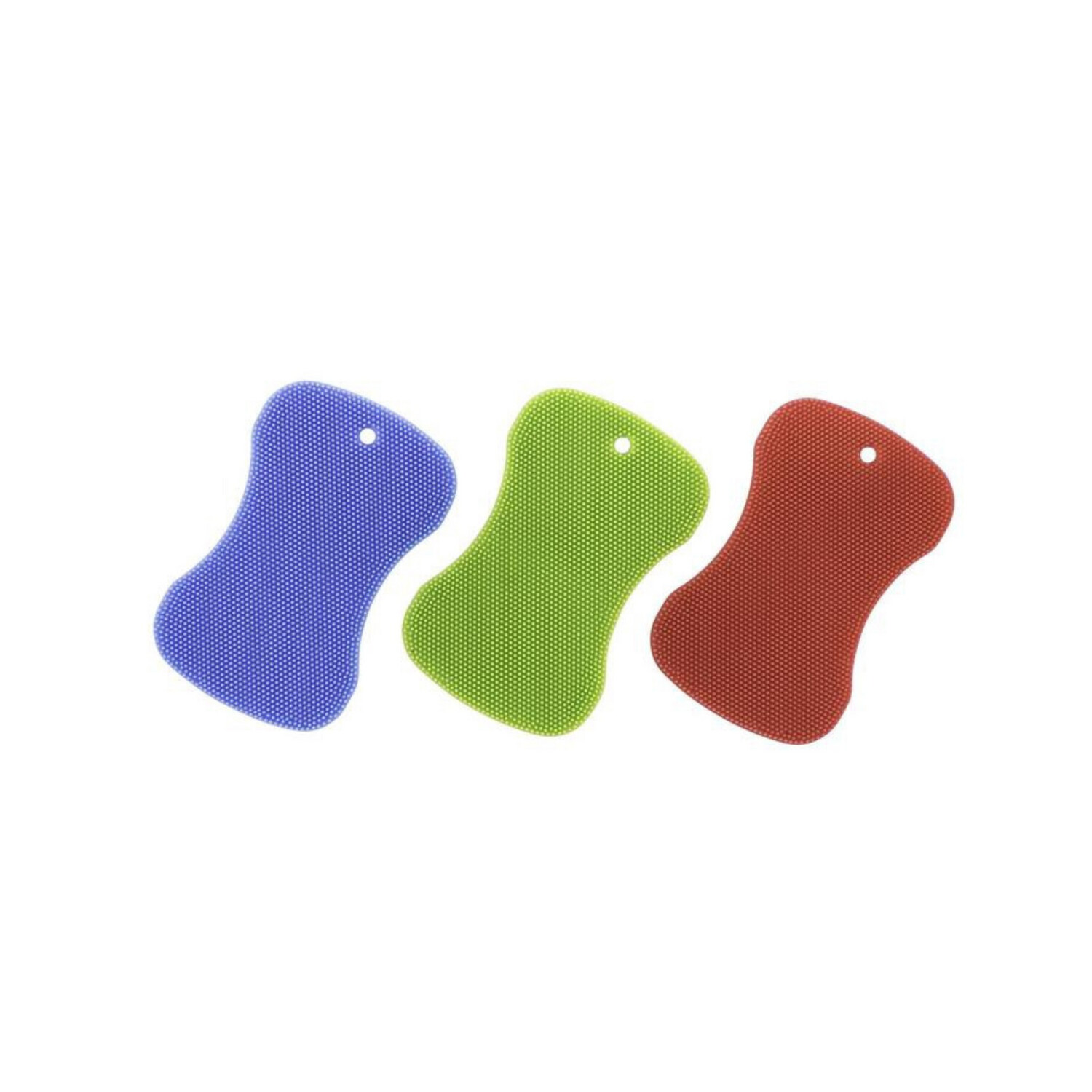 Silicone Sponge-Blue Green Red 3 Colour Assorted