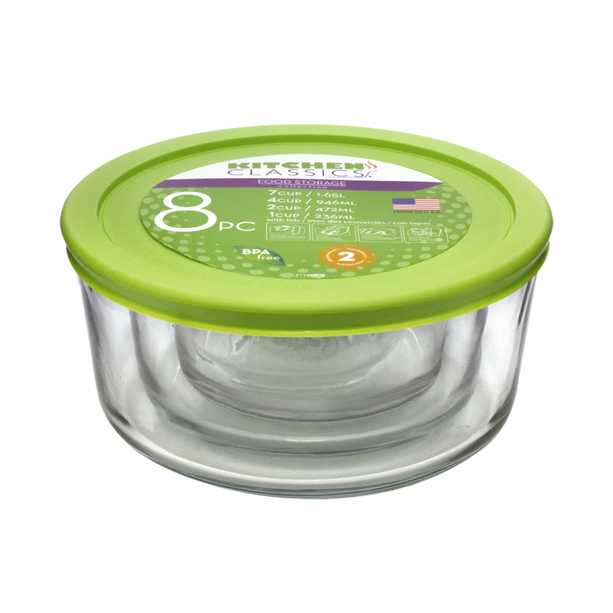 8 Piece Nested Food Storage Value Pack