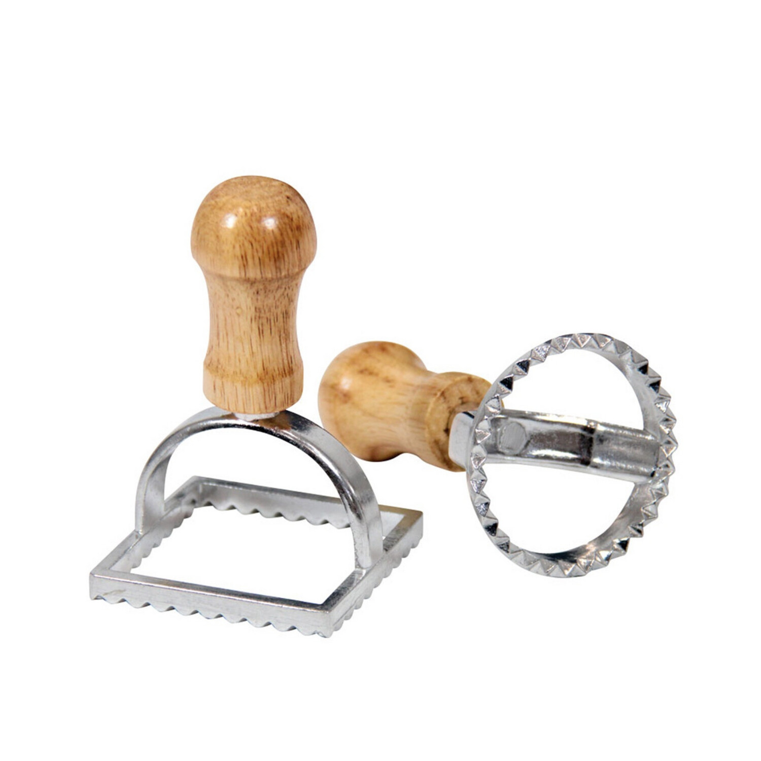 Round And Square Ravioli Cutters - 2 Pieces
