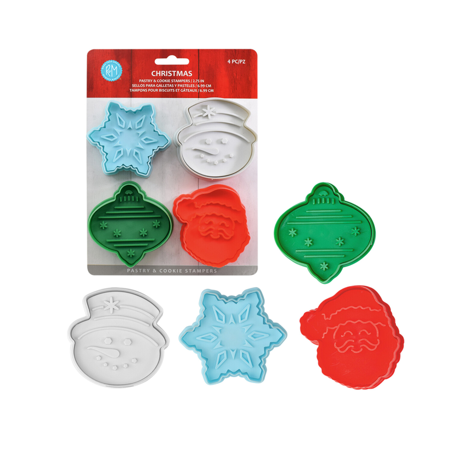 Christmas 3D Cookie Stamp Set 4