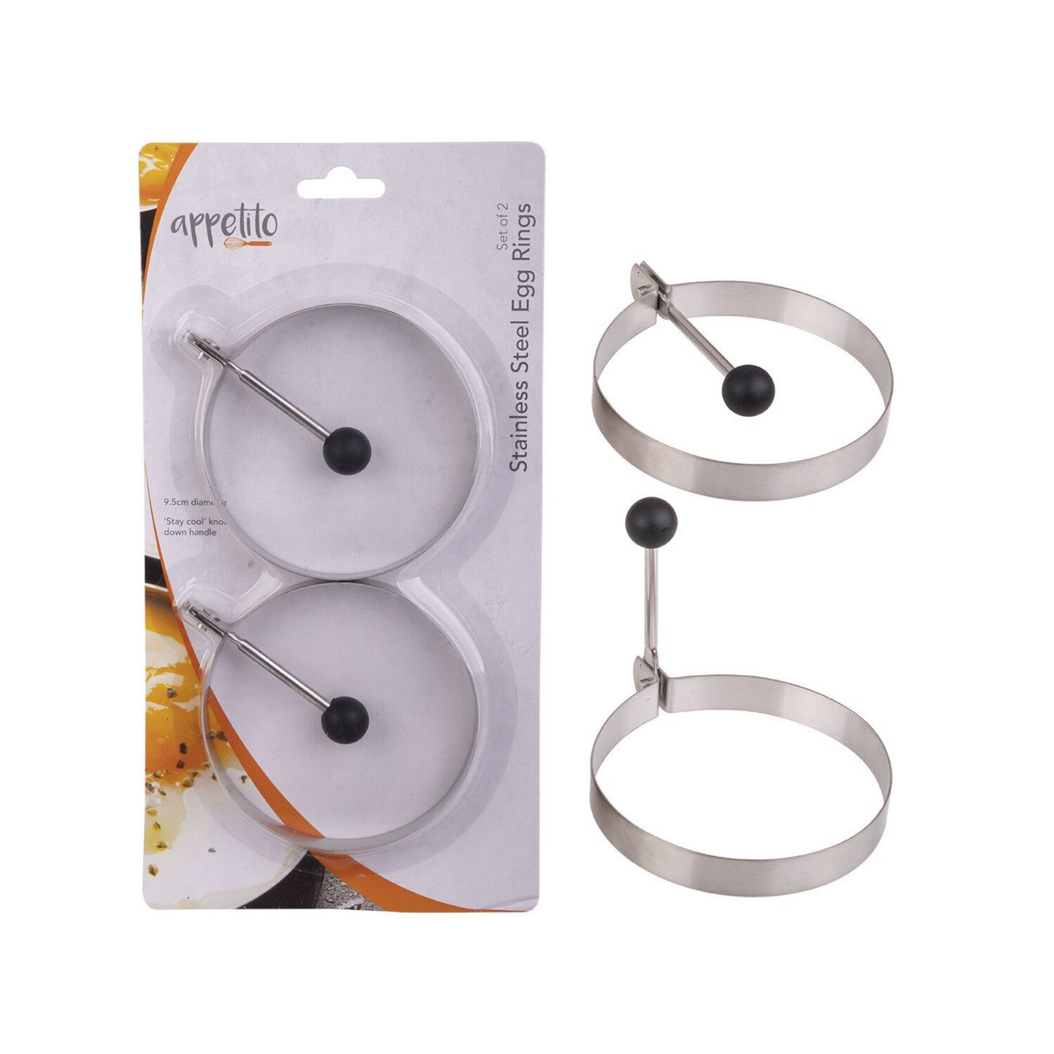 Stainless Steel Egg Rings Set 2