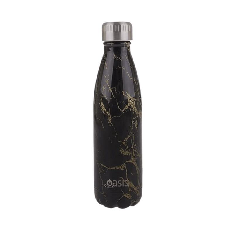 Stainless Steel Hydrations S Double Wall Insulated Drink Bottle 500ML Patterns, Colour: Gold Onyx
