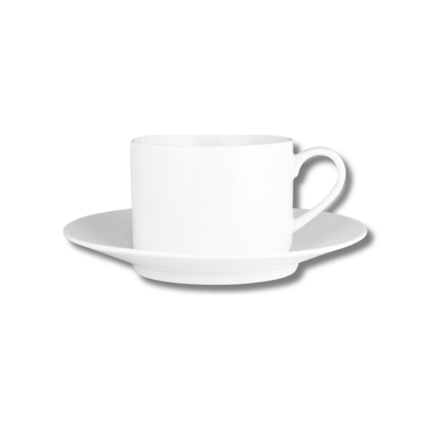Straight Cup &amp; Saucer 250Ml - New Bone