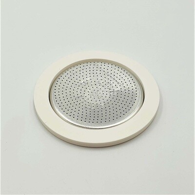 1 Silicon Gasket + 1 Filter 1 Cup Aluminium