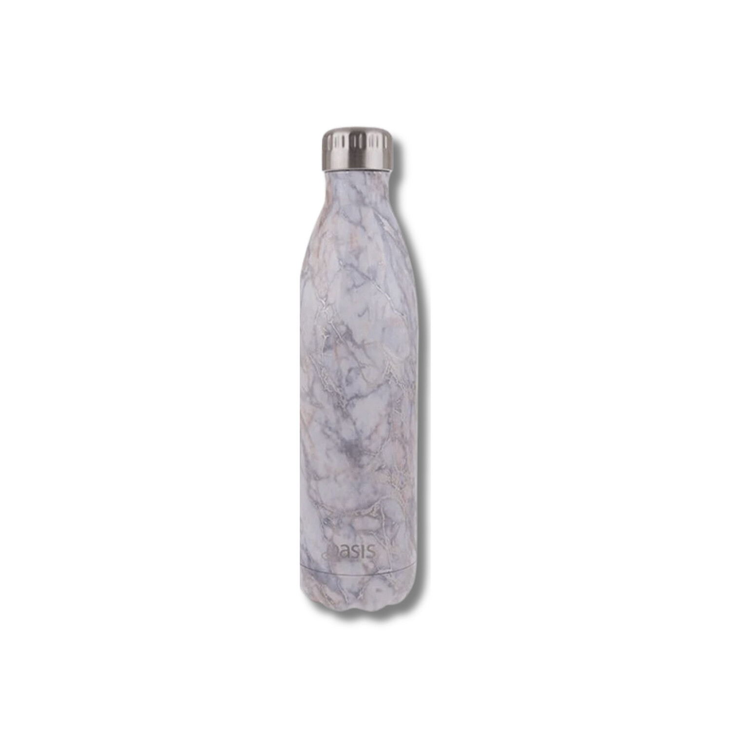 Stainless Steel Hydrations Double Wall Insulated Drink Bottle 750ml Patterns - 4 Colors, Colour: Silver Quartz