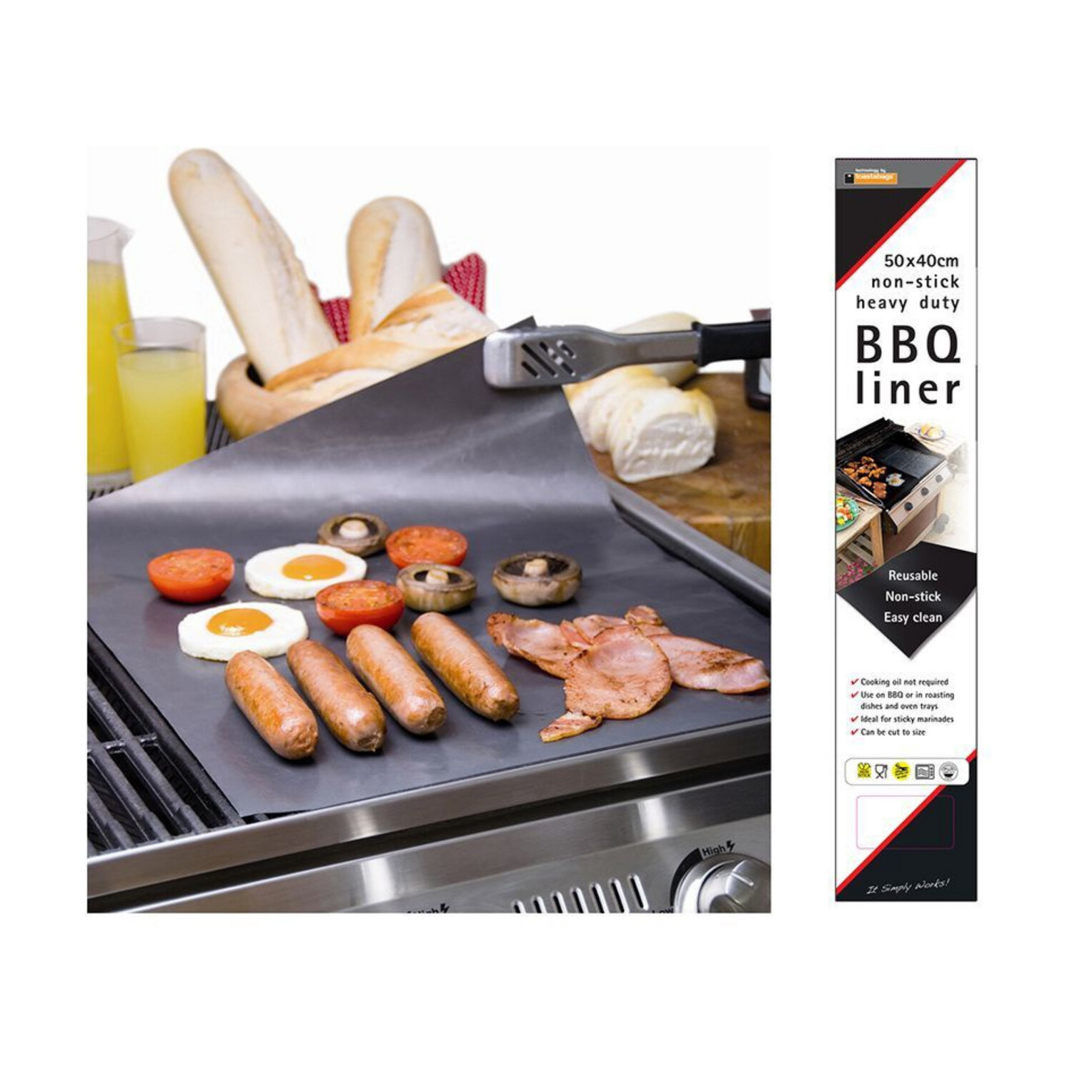 Non-Stick Heavy Duty Bbq Liner 40 X 50Cm