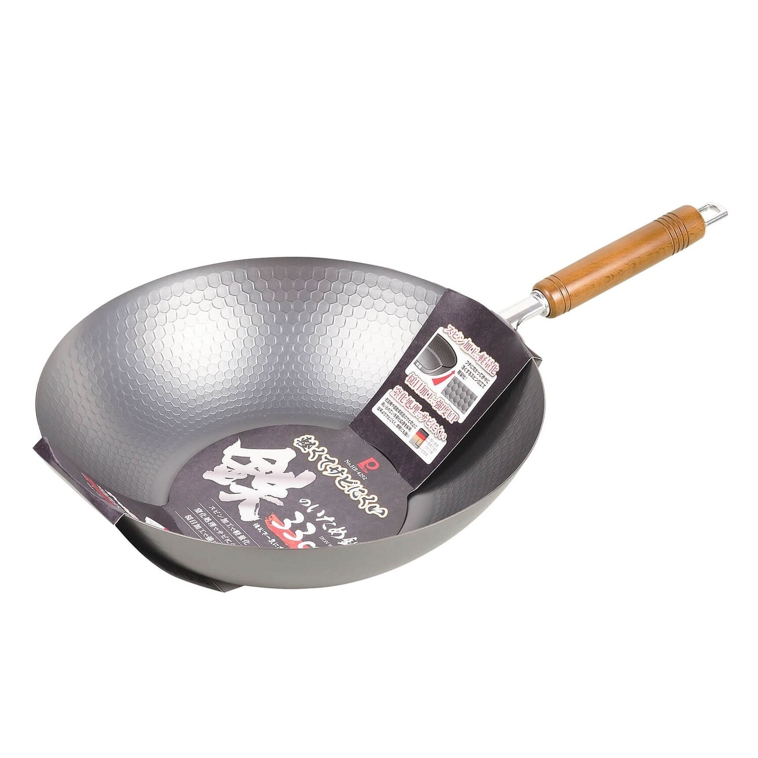 Rust-Proof Iron Stir-Frying Pan/Wok 33cm
