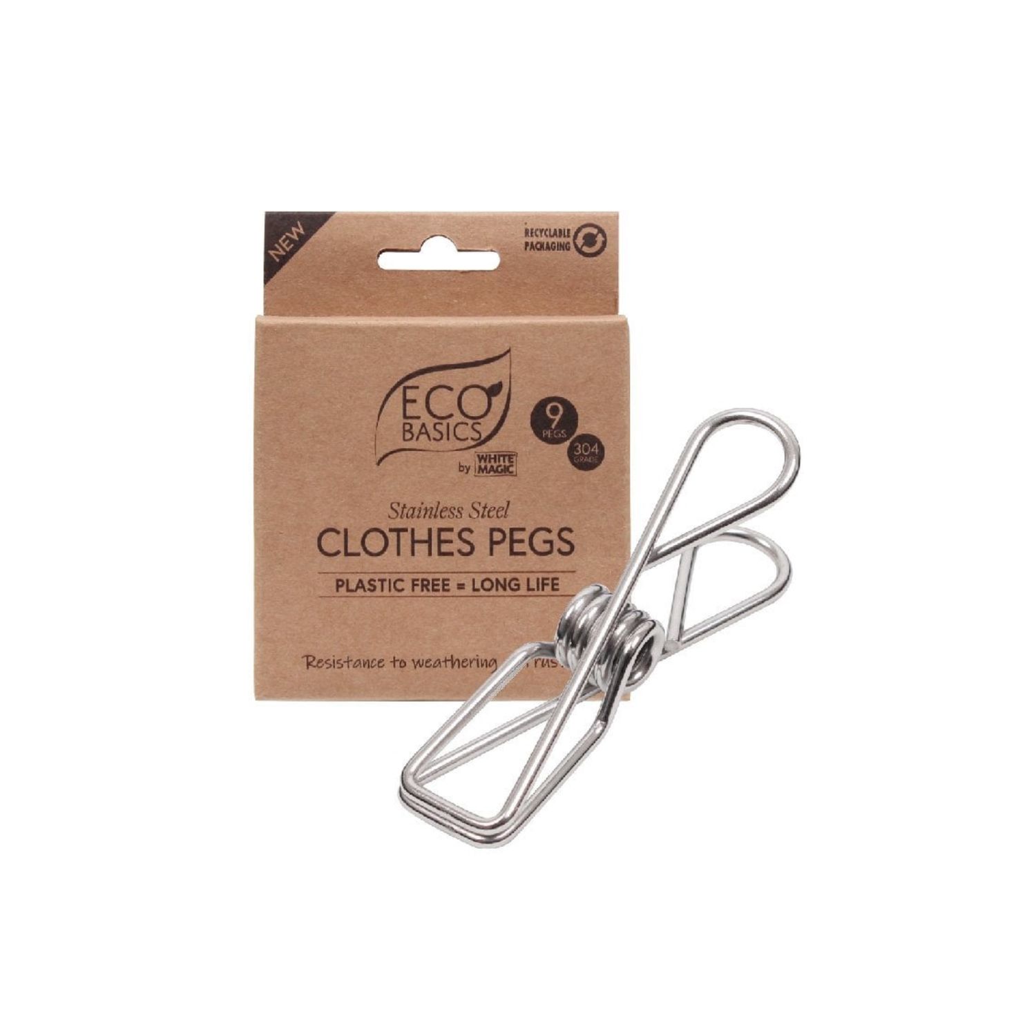 Eco Basics Clothes Pegs - 9Pack