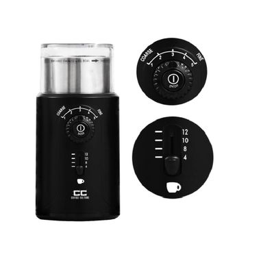 Black Electric Coffee Grinder - 12 Cup