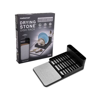Drying Stone Dish Rack 37.4 X 22.2 X 9.7cm
