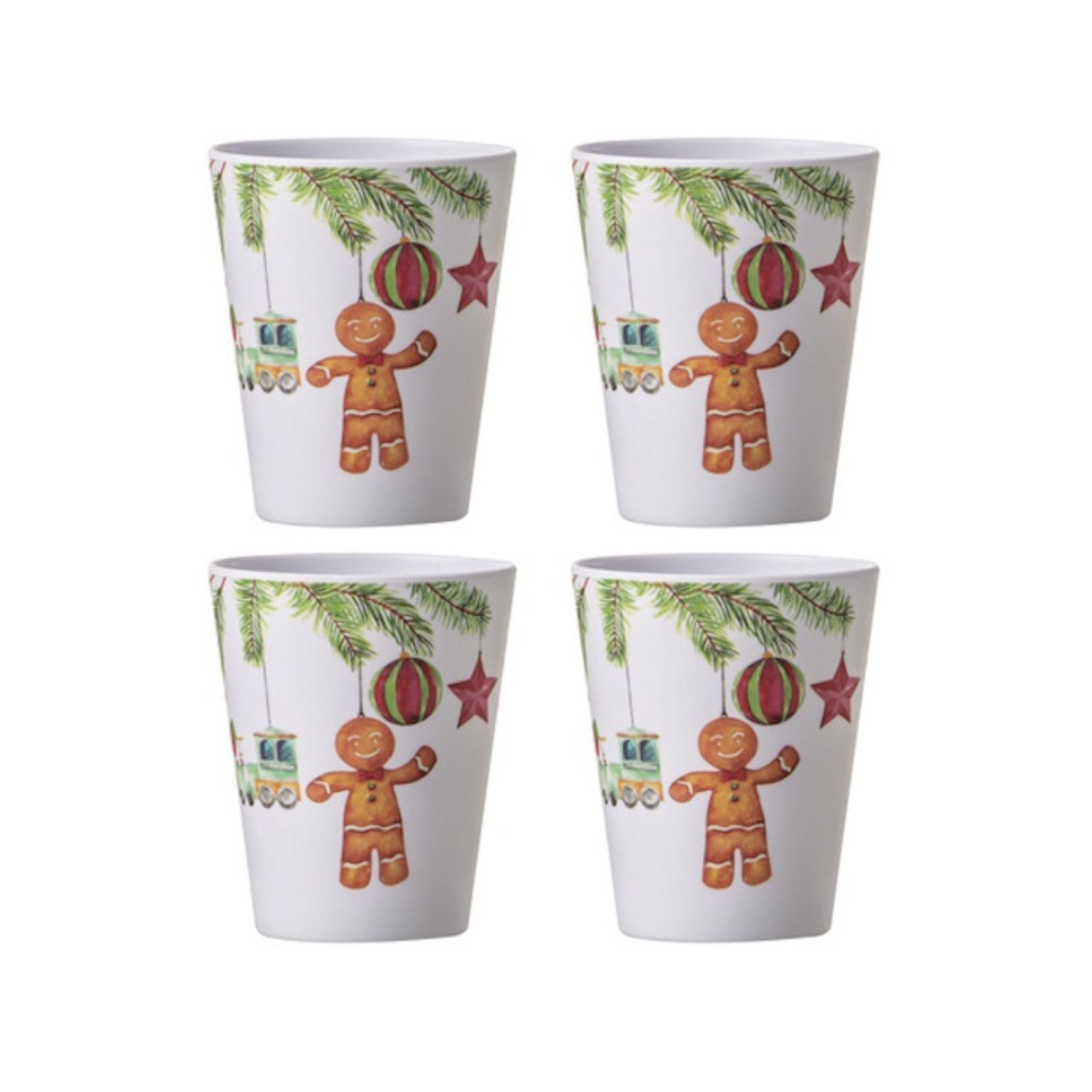 Hanging out for Christmas Cup Set of 4